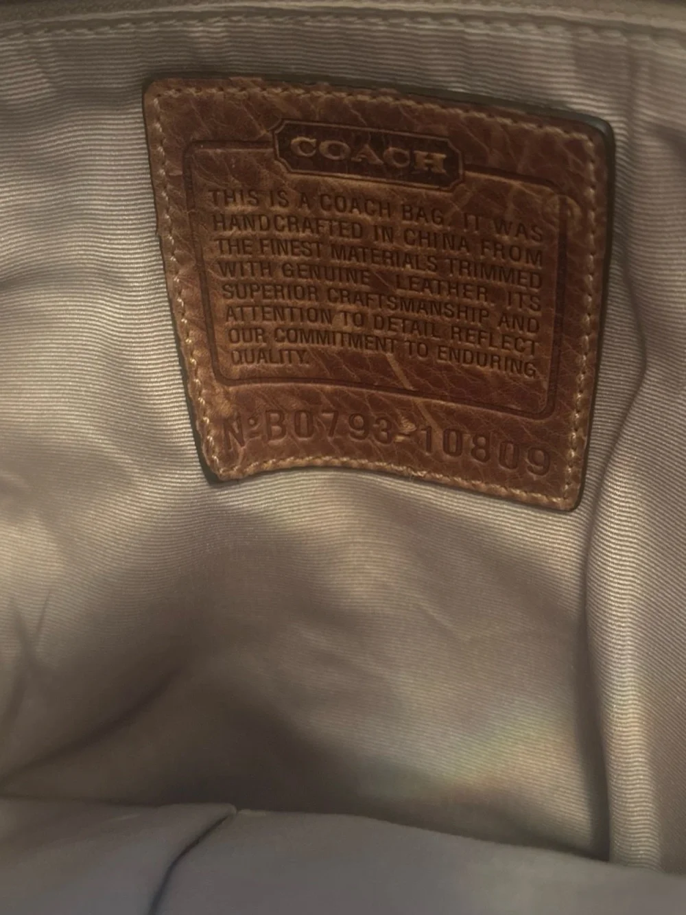 Coach patchwork shoulder